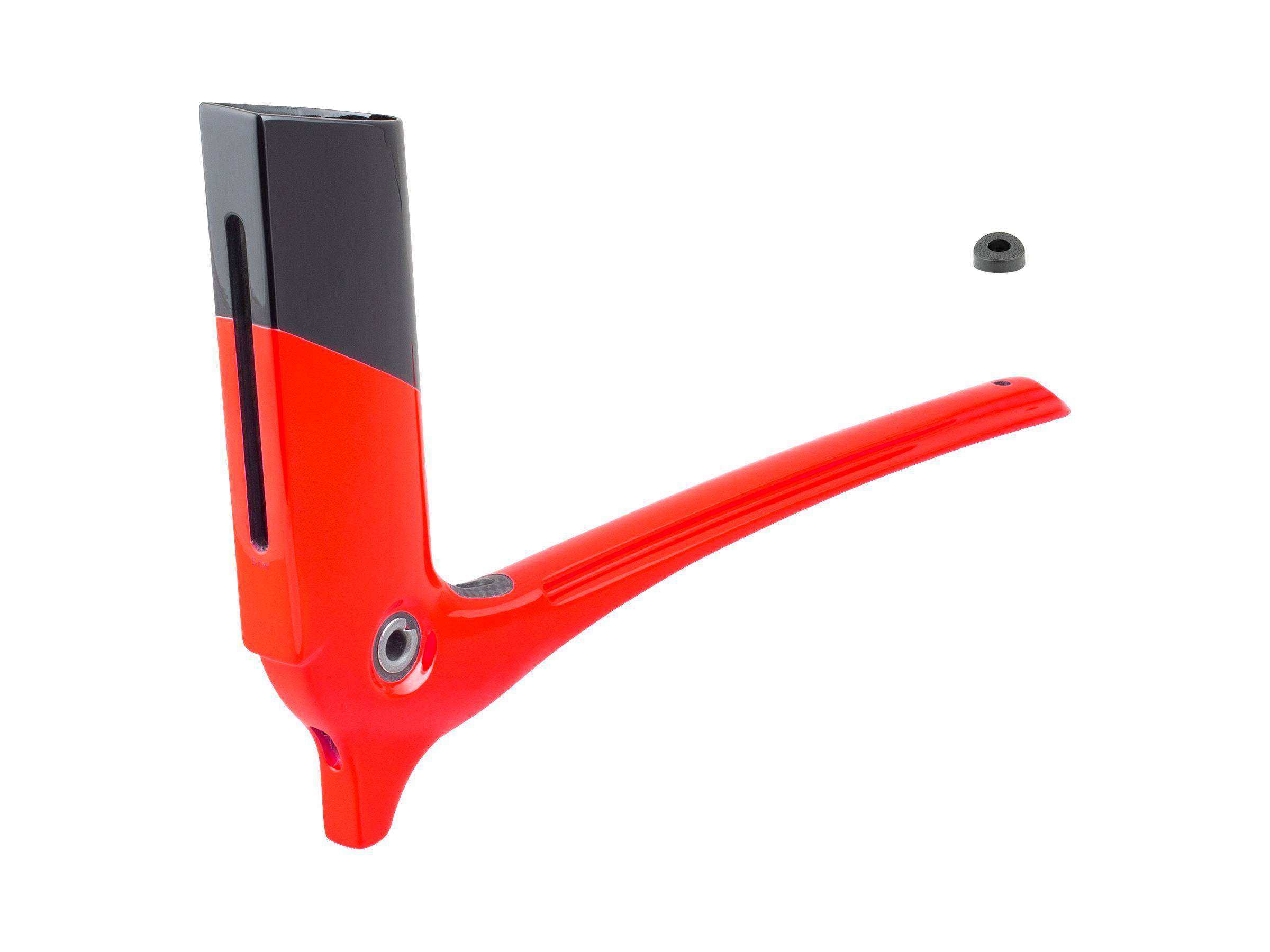 Trek Madone SL painted seatpost and seatmast with finishing kit for Madone SL road bike, featuring sleek design and high-quality components.
