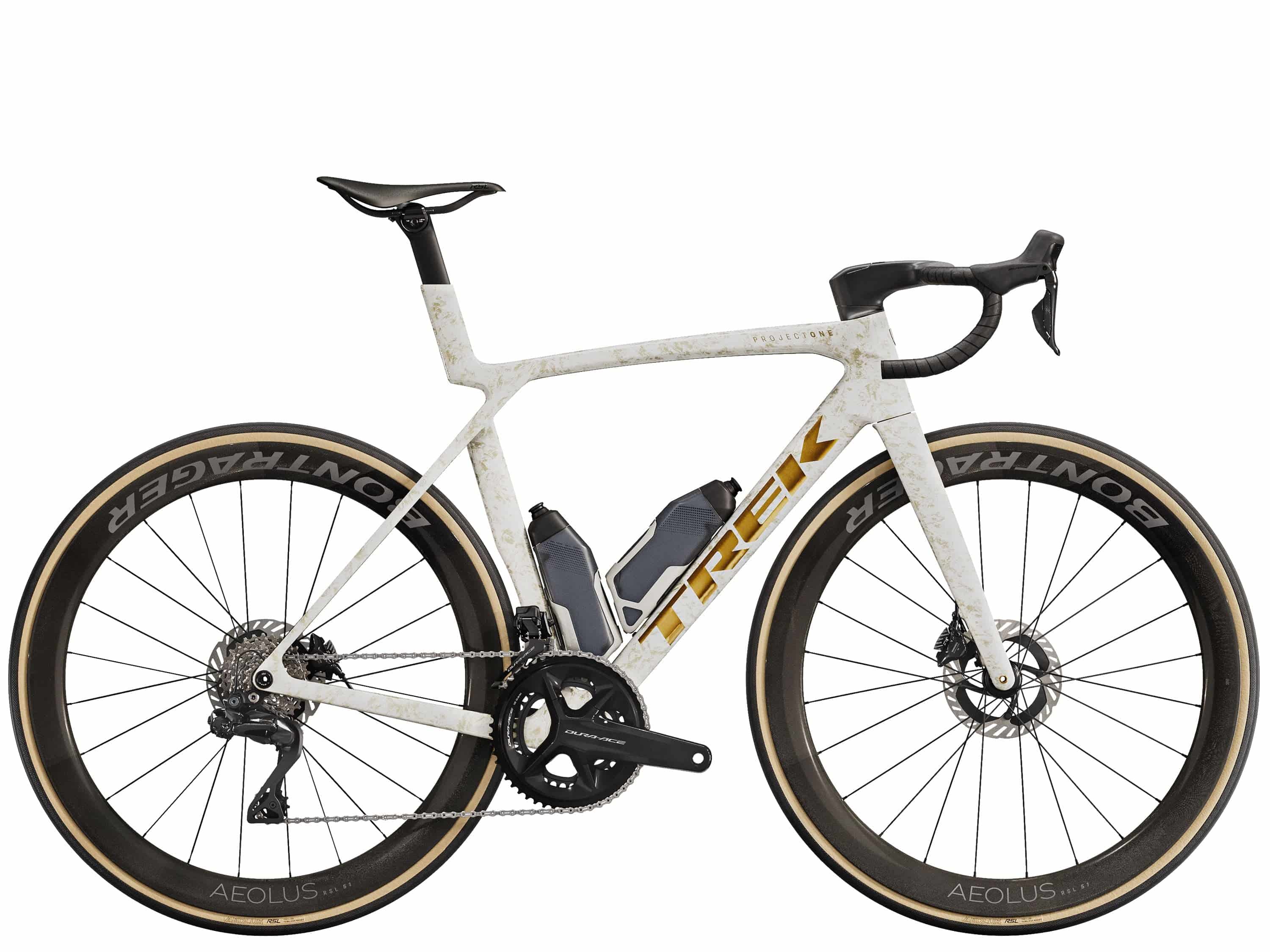 Trek Madone SLR 9 Gen 8 road bike with Shimano Dura-Ace Di2 electronic groupset, aerodynamic frame and sleek design.