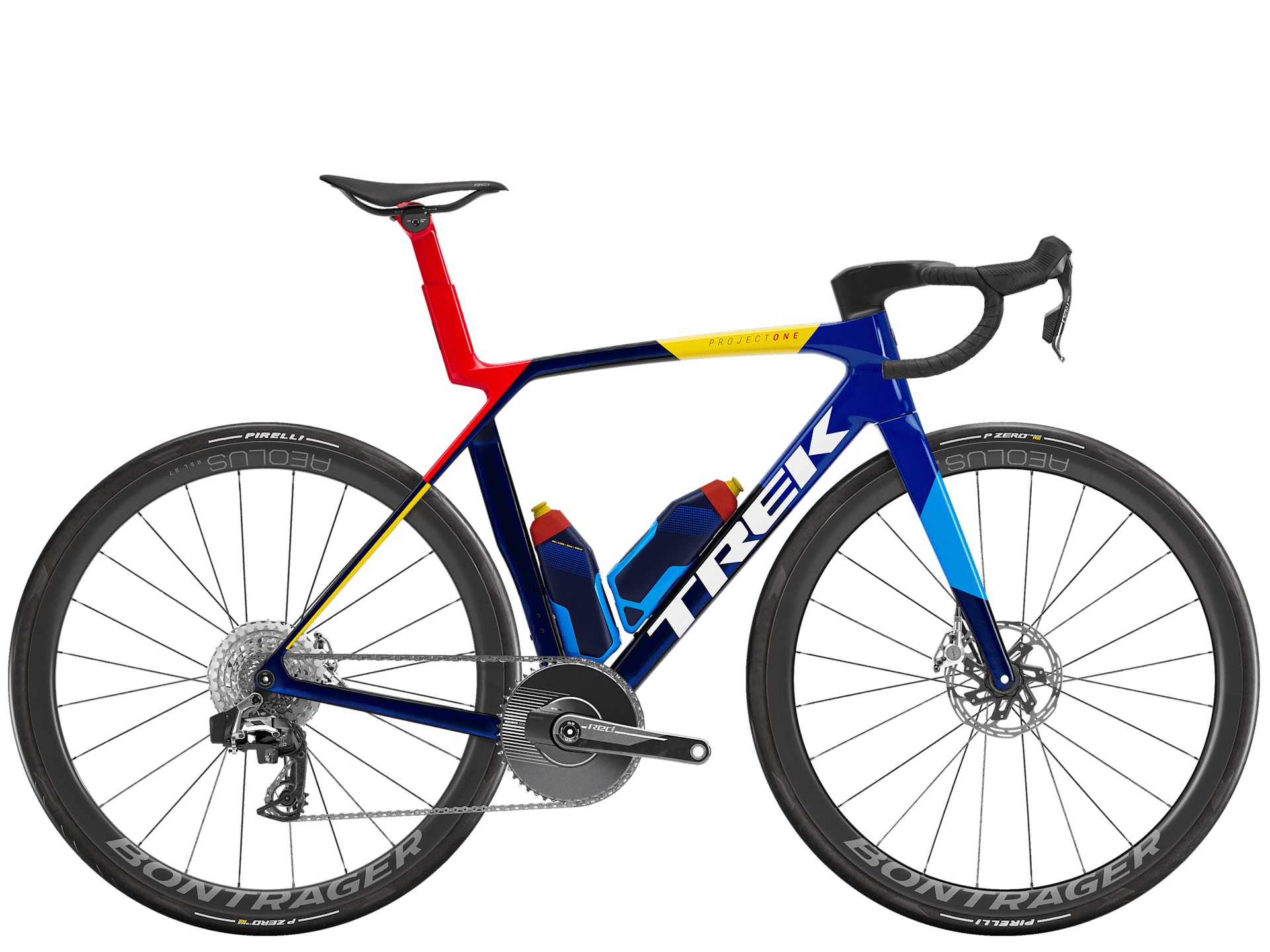 Trek Madone SLR 9 AXS Gen 8 road bike with SRAM 1x 12-speed drivetrain, aerodynamic frame, and sleek design.