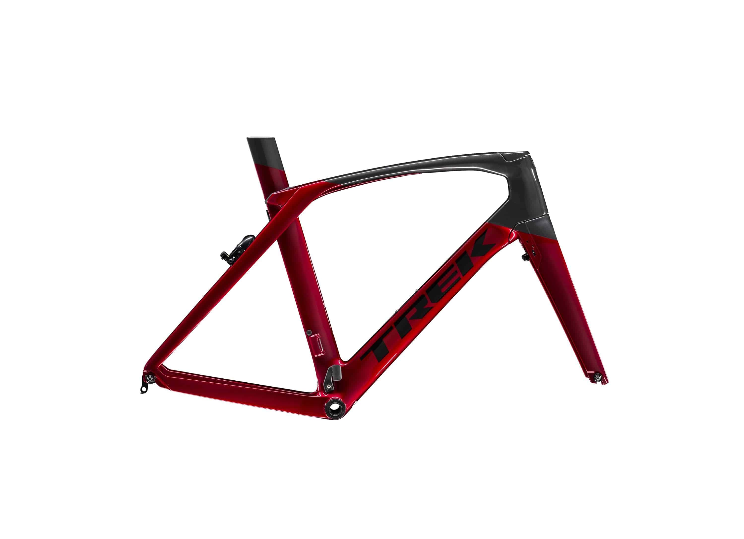 Trek Madone SLR road bike frameset with adjustable IsoSpeed and flat-mount disc brakes, lightweight carbon cycling component