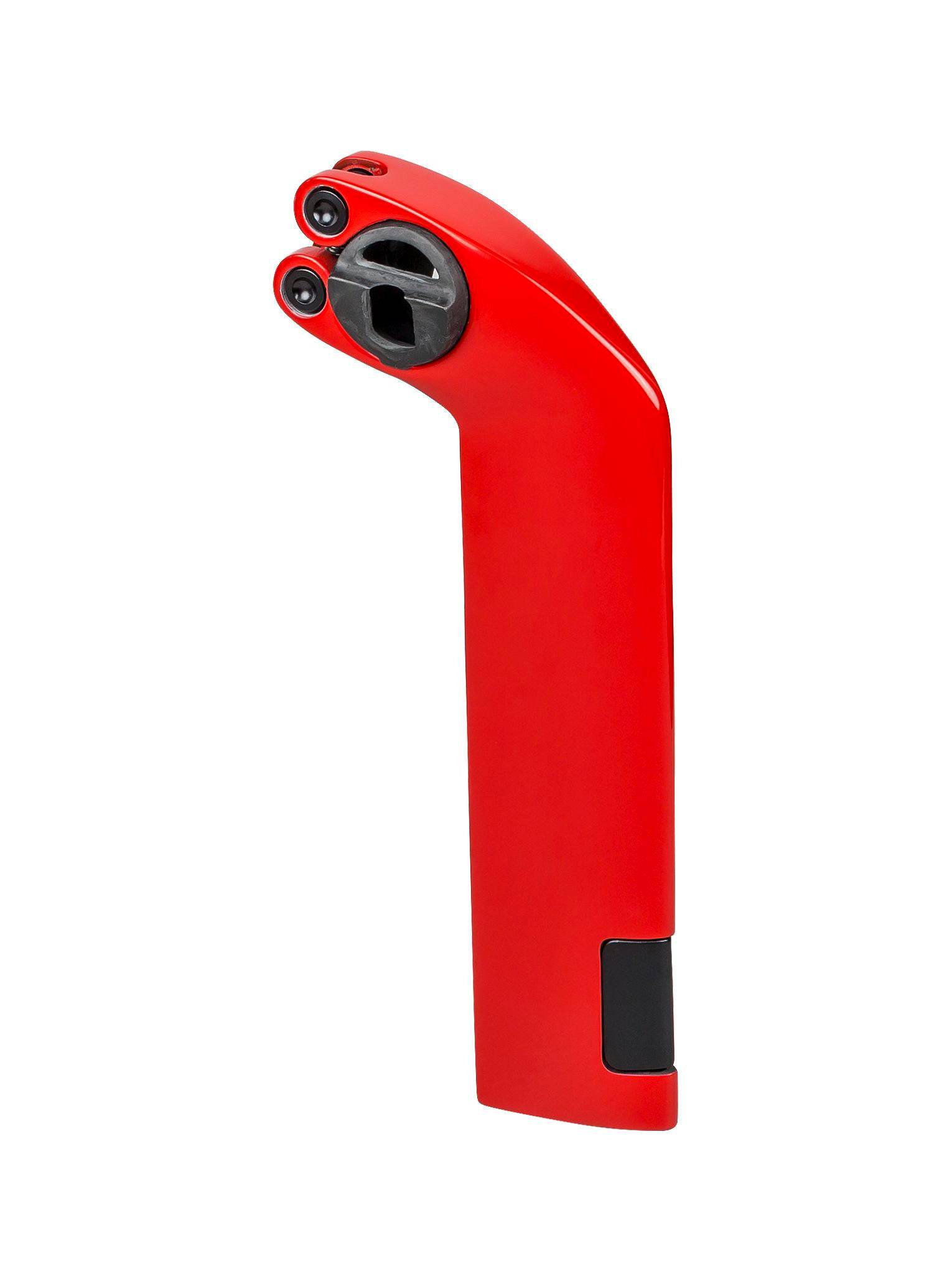 Trek Madone SLR seatpost with color-matched carbon internal seat mast cap, bike component for aerodynamic performance.