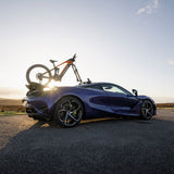 SeaSucker Bomber 3 Bike Rack with HUSKE Fork Mount Vacuum System attached to a vehicle for secure bike transport.
