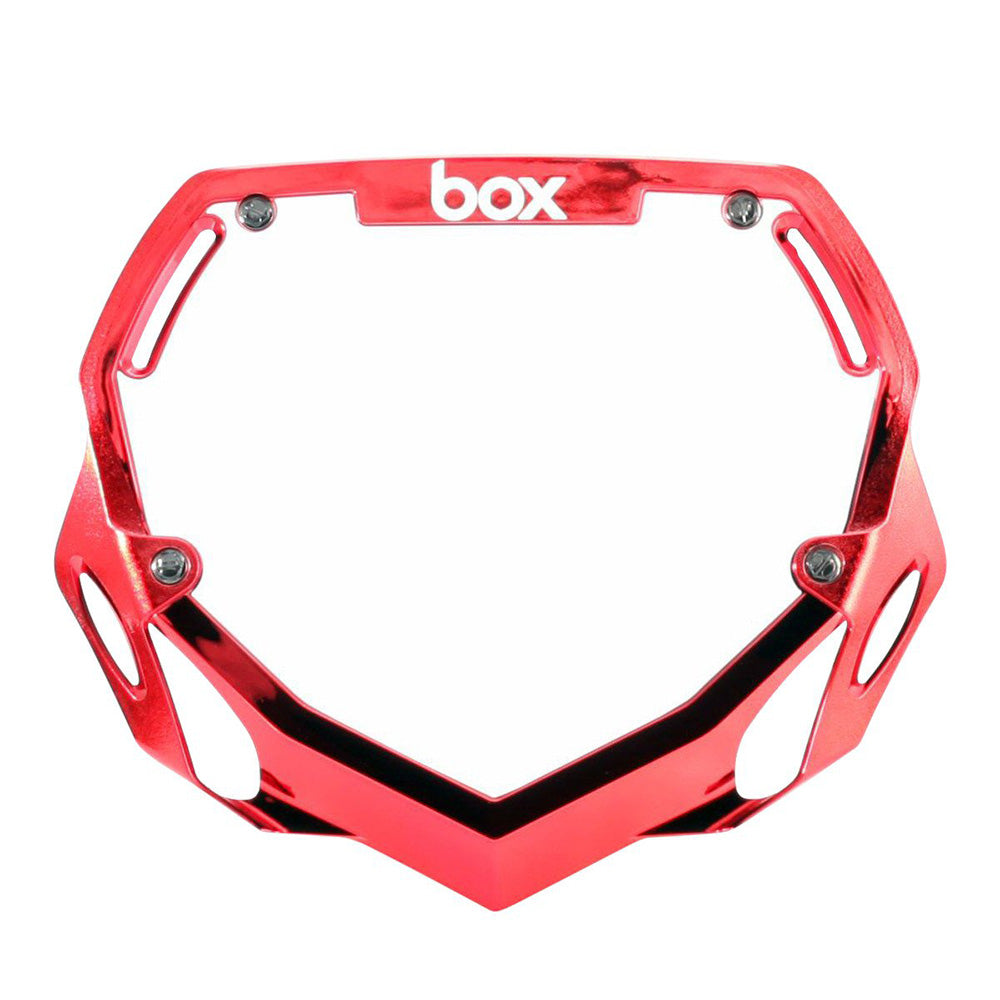 BOX BMX Box Two Chrome Number Plate - Large