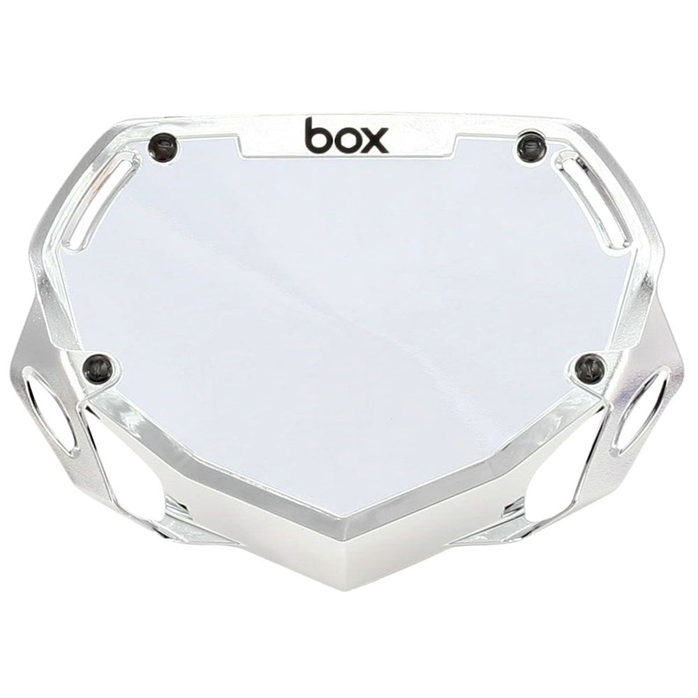 BOX BMX Box Two Chrome Number Plate - Small