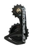 CeramicSpeed OSPW RS Alpha disc pulley wheels for Shimano 9250/8150, front view, lightweight bike components for optimal performance.