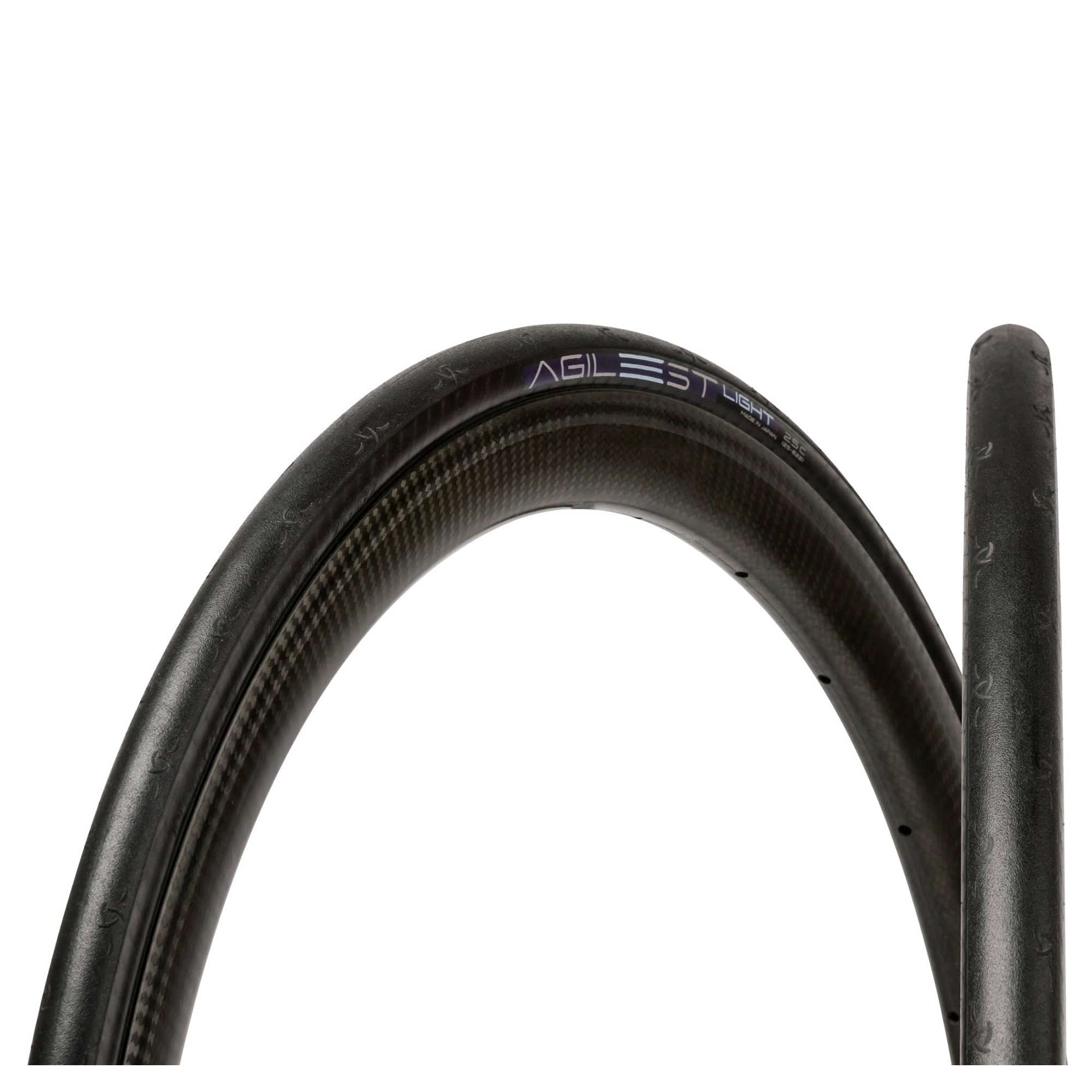 Panaracer Agilest Light 700x25c folding road tire with puncture-resistant design for racing and performance cycling.