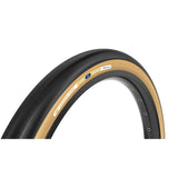 Panaracer GravelKing Slick TLR gravel tire with tubeless ready design and BeadLock technology, showing the tire's sidewall and tread pattern.