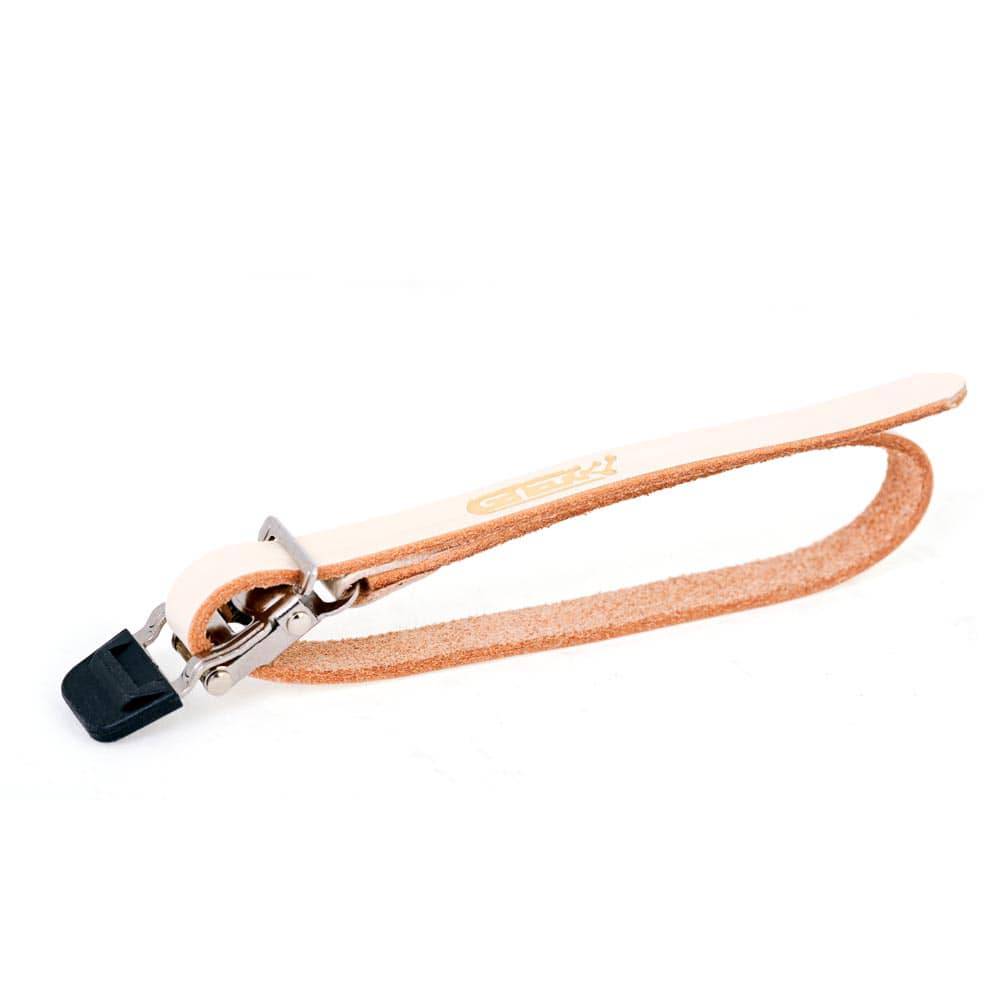 Genetic durable leather toe straps for pedals, bicycle components, spare parts, and accessories, shown in the image.