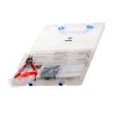 HT Components bike rebuild tool kit with pedals, spares, and accessories for bike maintenance and repair.