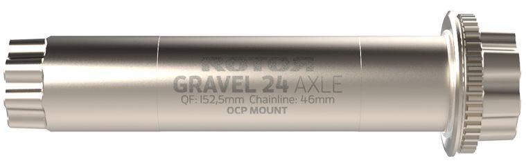ROTOR Gravel Axle 24 Mm Steel (Road Offset)