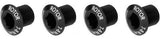 ROTOR Inspider Crown Bolt Set 4 Bolts Black