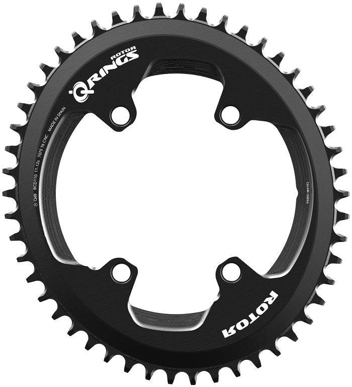 ROTOR Q Rings 1X Bcd110X4 44T Universal Tooth Black