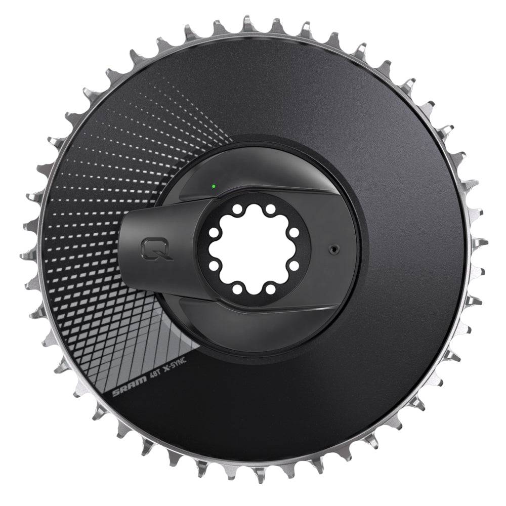 Sram Quarq Powermeter Kit DM Red AXS D1 Aero 50T black chainring component for cycling power measurement.