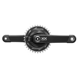 SRAM XXSL Eagle Powermeter crankset with 34T chainring, DUB black finish, 55mm chainline, bike components, 2022 model