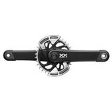 Sram Crankset Powermeter Xx Eagle Spindle Q174 55Mm Chainline Dub Mtb Wide Black 2-Guards 32T T-Type (Bb Not Included) 2023