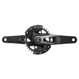 Sram Crankset Powermeter X0 Eagle Spindle Q174 55Mm Chainline Dub Mtb Wide Black 2-Guards 32T T-Type (Bb Not Included) 2023