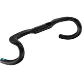 PRO PLT Ergo Carbon 31.8mm road handlebar with ergonomic design and cable groove for enhanced cycling comfort and performance.