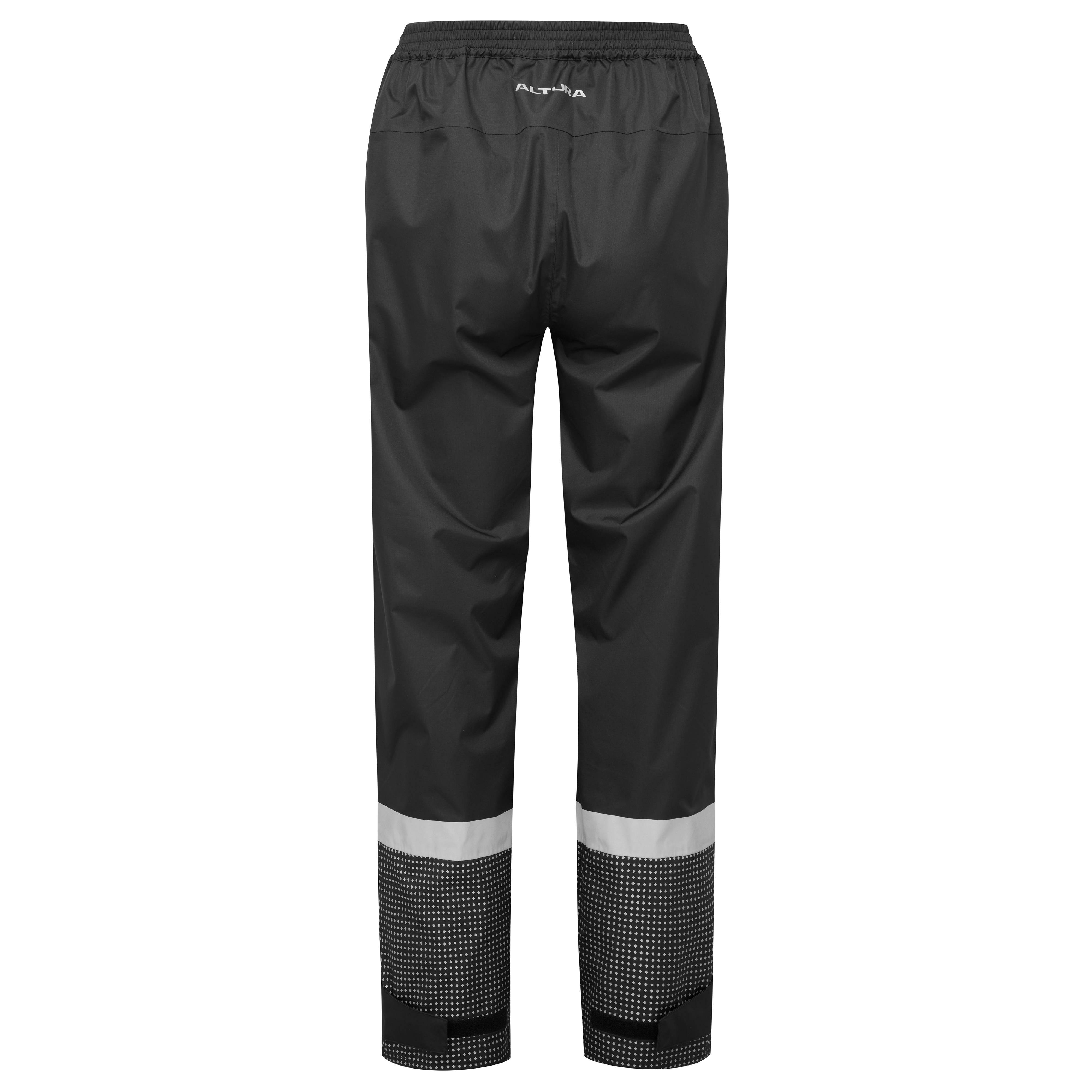 Altura Nightvision women's waterproof cycling overtrousers, long outdoor trousers with reflective details and waterproof fabric.