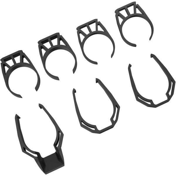 PRO Spares & Accessories Vibe Evo spacer set with 1-1/8 inch handlebar spacers in 5, 10, and 15mm sizes.