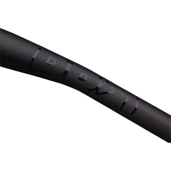 PRO Tharsis 3FIVE Carbon MTB handlebar with riser design, 740mm width, 35mm clamp, and 5mm rise for mountain biking.