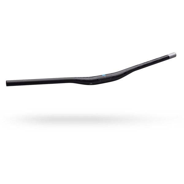 PRO Tharsis 3FIVE Carbon MTB handlebar with riser design, 5mm rise, 35mm clamp, and 740mm width for mountain biking.