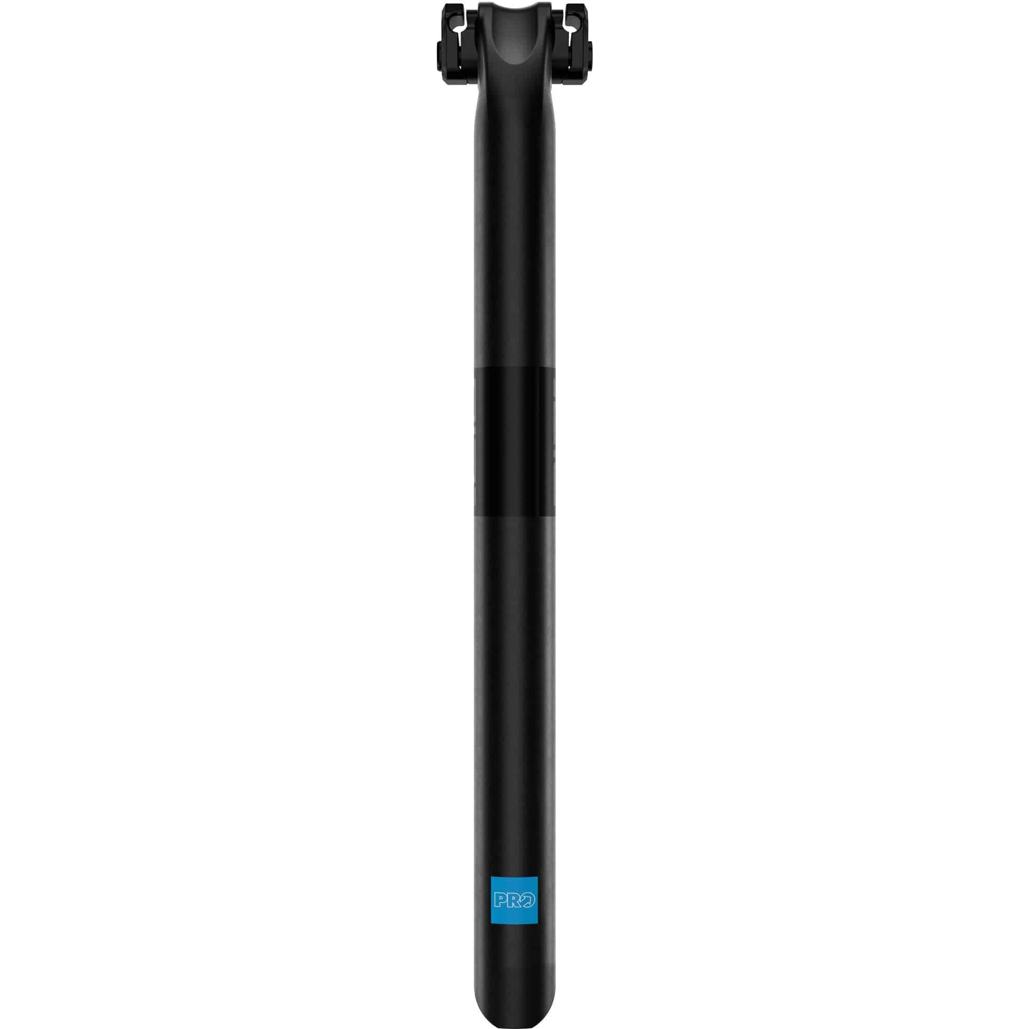 PRO PLT alloy road bike seatpost with Shimano Di2 compatibility, available in 27.2mm and 31.6mm sizes, lightweight component.