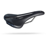 PRO Turnix Gel Saddle with shock-absorbing PU padding and stainless steel rails, designed for comfortable cycling components.