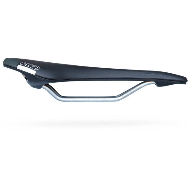 PRO Falcon Crmo bicycle saddle with PU padding and CRMO rails, designed for comfort and stability in cycling components.