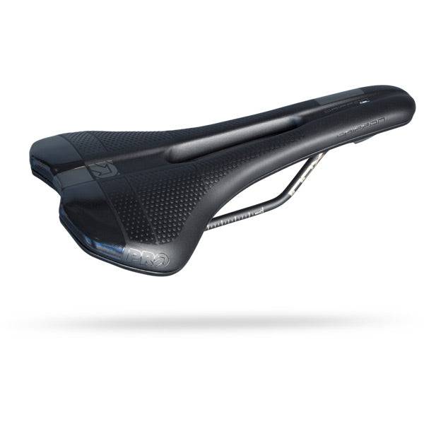 PRO Griffon Gel Saddle for bikes with gel inserts, designed for comfort and performance in cycling components.