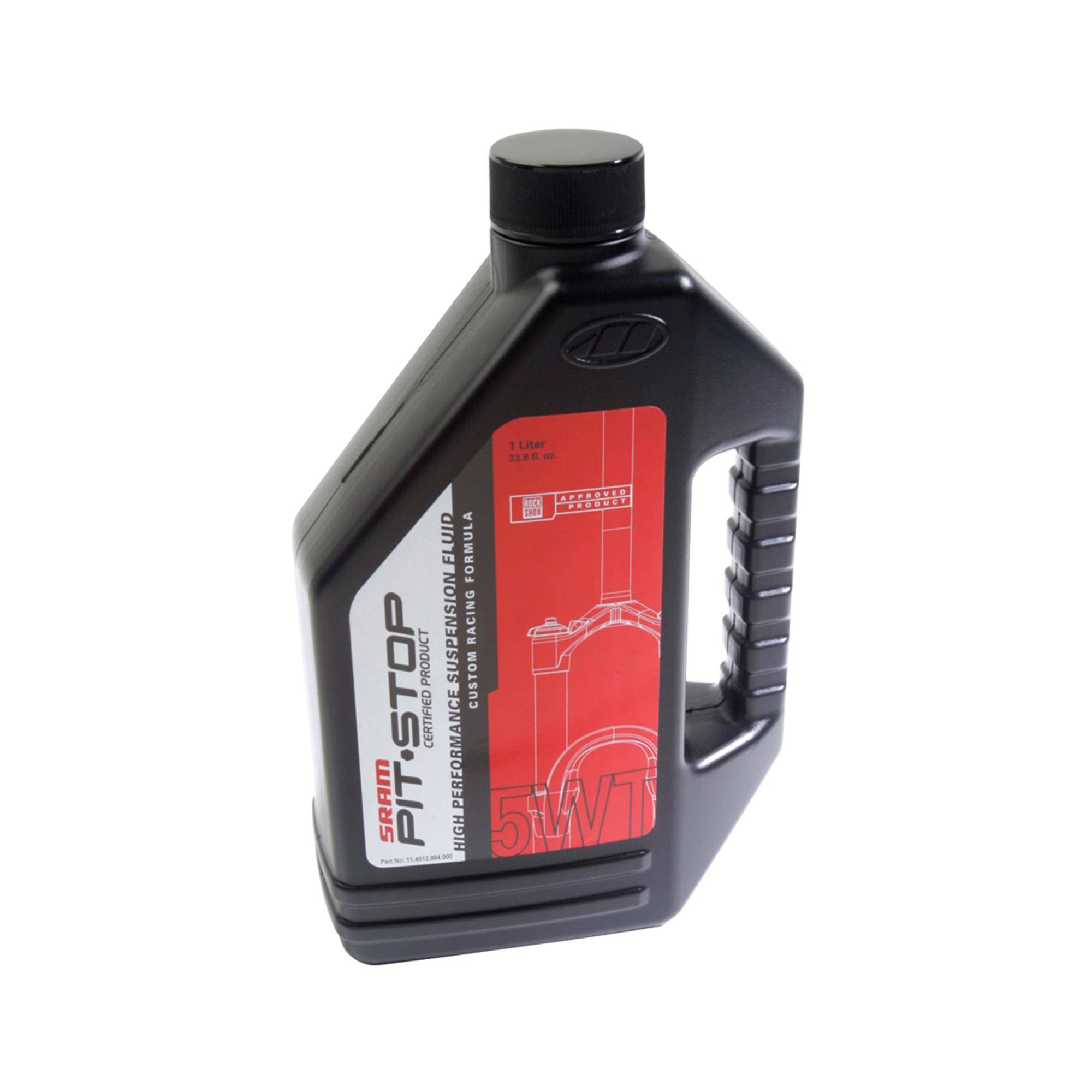Sram Suspension Oil 32oz bottle for forks and steering components, shown in a clear image with the label visible.
