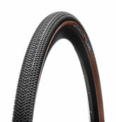 Hutchinson Touareg FR gravel tire 700x40 with tan wall, tubeless-ready, durable bike component for gravel riding.