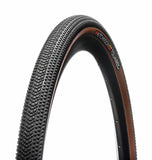 Hutchinson Touareg FR gravel tire 700x40 with tan wall, tubeless-ready, durable bike component for gravel riding.