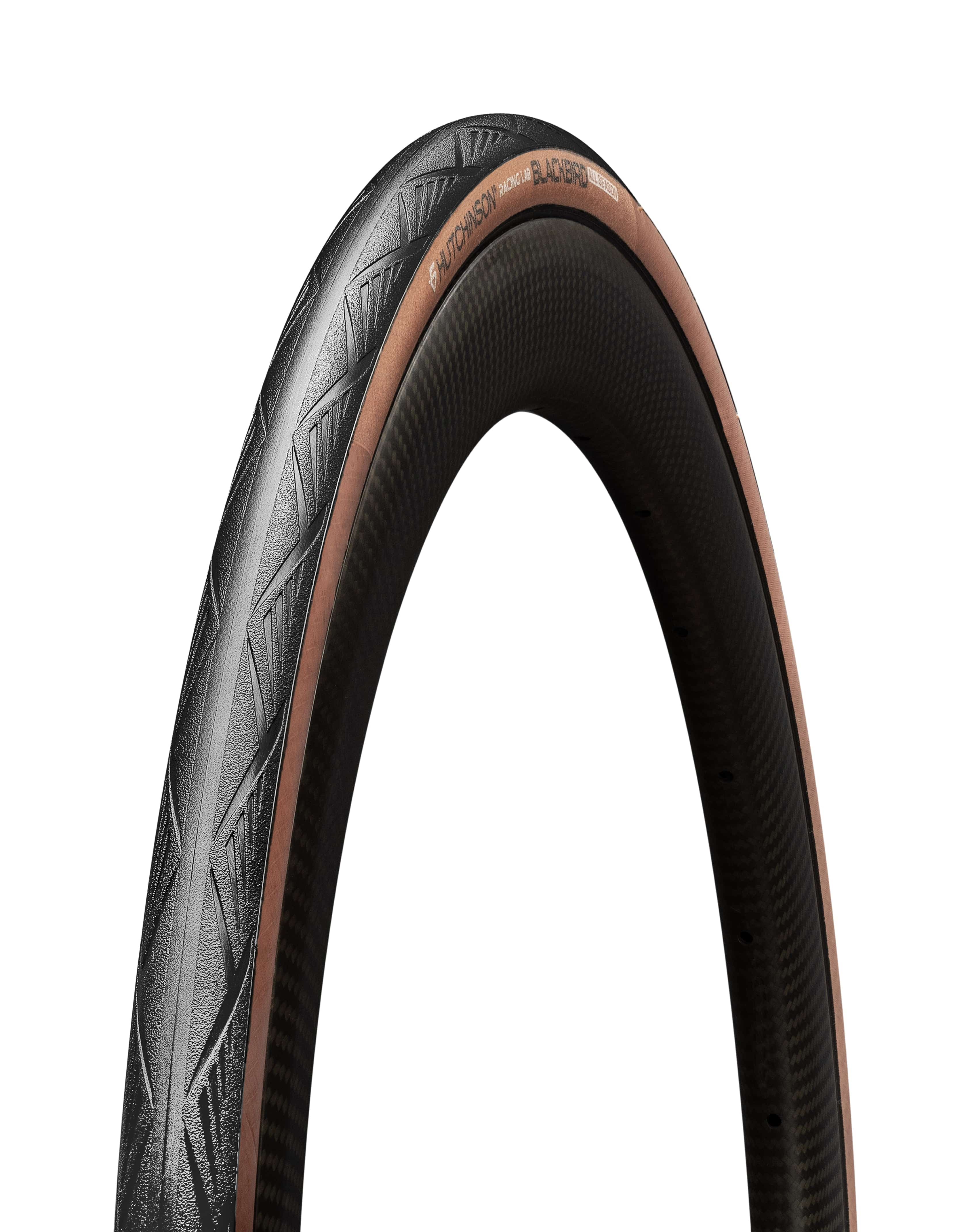 Hutchinson Blackbird All Season Tubeless Ready Hookless Road Tubeless Ready Tyre Tan Wall
