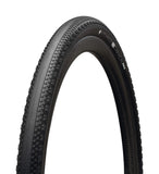 Hutchinson Caracal gravel tire 700x40 black, tubeless-ready, high-performance component for gravel bikes, shown mounted on wheel.