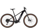 Trek Powerfly+ 4 electric mountain bike with Shimano CUES 10-speed drivetrain and SR Suntour suspension fork.