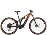 Trek Powerfly FS+ 4 full suspension e-mountain bike with Bosch Performance Line CX motor and 600Wh battery, ready for trail riding.