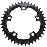 Praxis Works 110 BCD narrow wide 42-tooth chainring for 1x road and gravel bike drivetrain, shown mounted on crankset.