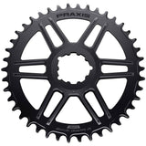 Praxis Works 36T narrow wide direct mount chainring for road bikes, designed for 1x drivetrain, black finish.