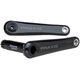 Praxis Works Zayante Carbon MTB armset with 165mm crank arms, designed for MTB transmission components