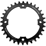 Praxis Works E-Ring 104 BCD 32-tooth direct threaded chainring for MTB eBike drivetrain, black metal component.