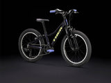 Trek Precaliber 20 kids' mountain bike with 7-speed gear, parent handle, and sturdy frame for learning and trail riding.