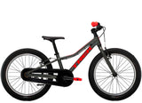 Trek Precaliber 20 kids' mountain bike with integrated handlebar for trail riding, featuring sturdy frame and colorful design.
