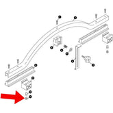 Park Tool 1130-2 sliding block set screw replacement for WAG-4 workshop tool, showing the metal screw piece on a white background.