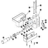 Park Tool 2122-2 Idler Sprocket Shaft for PRS-33 and PRS-33.2 work stands, shown on a workshop work stand.
