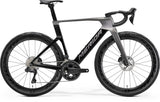Merida Reacto 8000 road bike with Shimano Ultegra Di2 electronic groupset and Reynolds AR 60 carbon wheels, gray and black design.