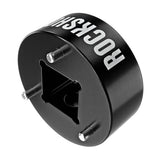 Black RockShox Re:Aktiv Piston Socket Deluxe component for suspension service, designed for 200-hour maintenance.