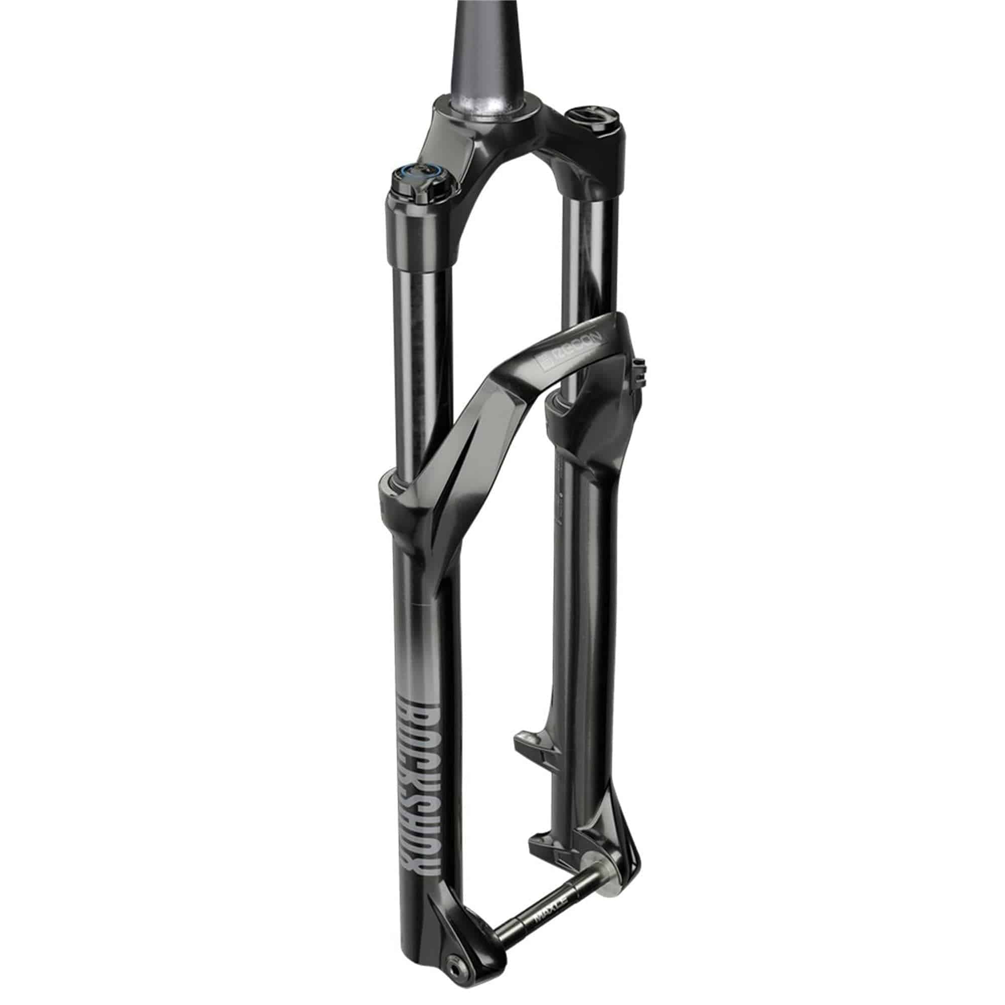 Rock Shox Crown 29-inch Boost MTB fork with Motion Control damping, E-MTB compatible, showcasing the suspension components.