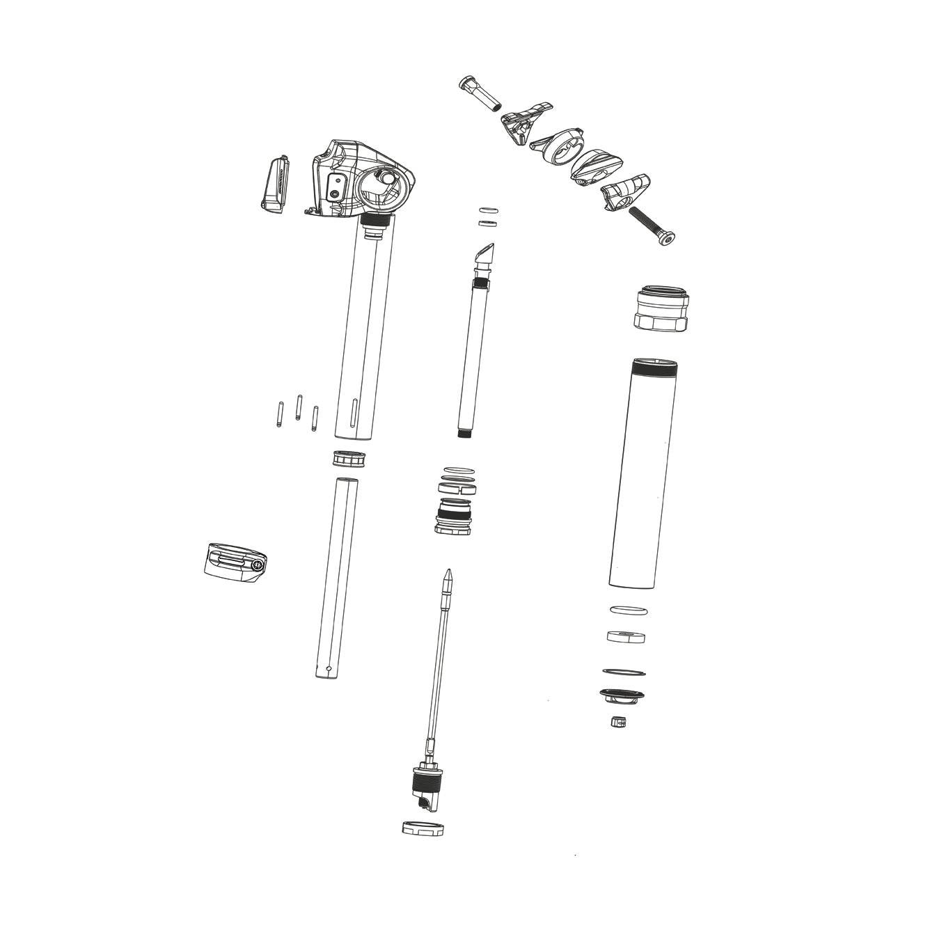 Rockshox Spare - Seatpost Stainless Steel Keys - Size 1 (Qty 12) - Reverb Xplr 27.20 AXS (2022+)