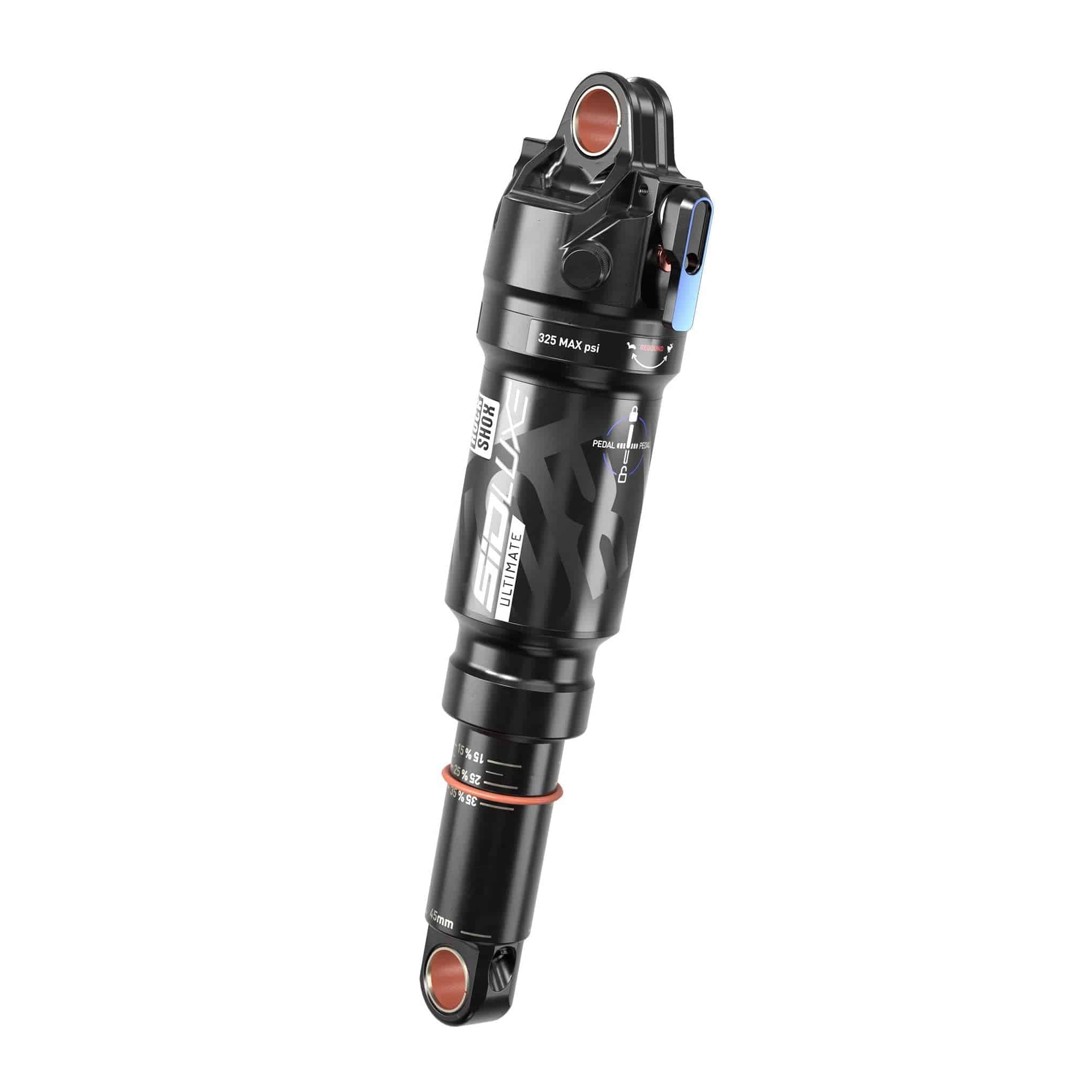 ROCKSHOX Rear Shock SIDLuxe Ultimate 3 Position Lever - 170X35 SoloAir, 1 Token, Reb85/Comp30, MidMode 8, Lockout 8 Standard Standard(8x20,8x20)A1 Santa Cruz Blur32018-2021