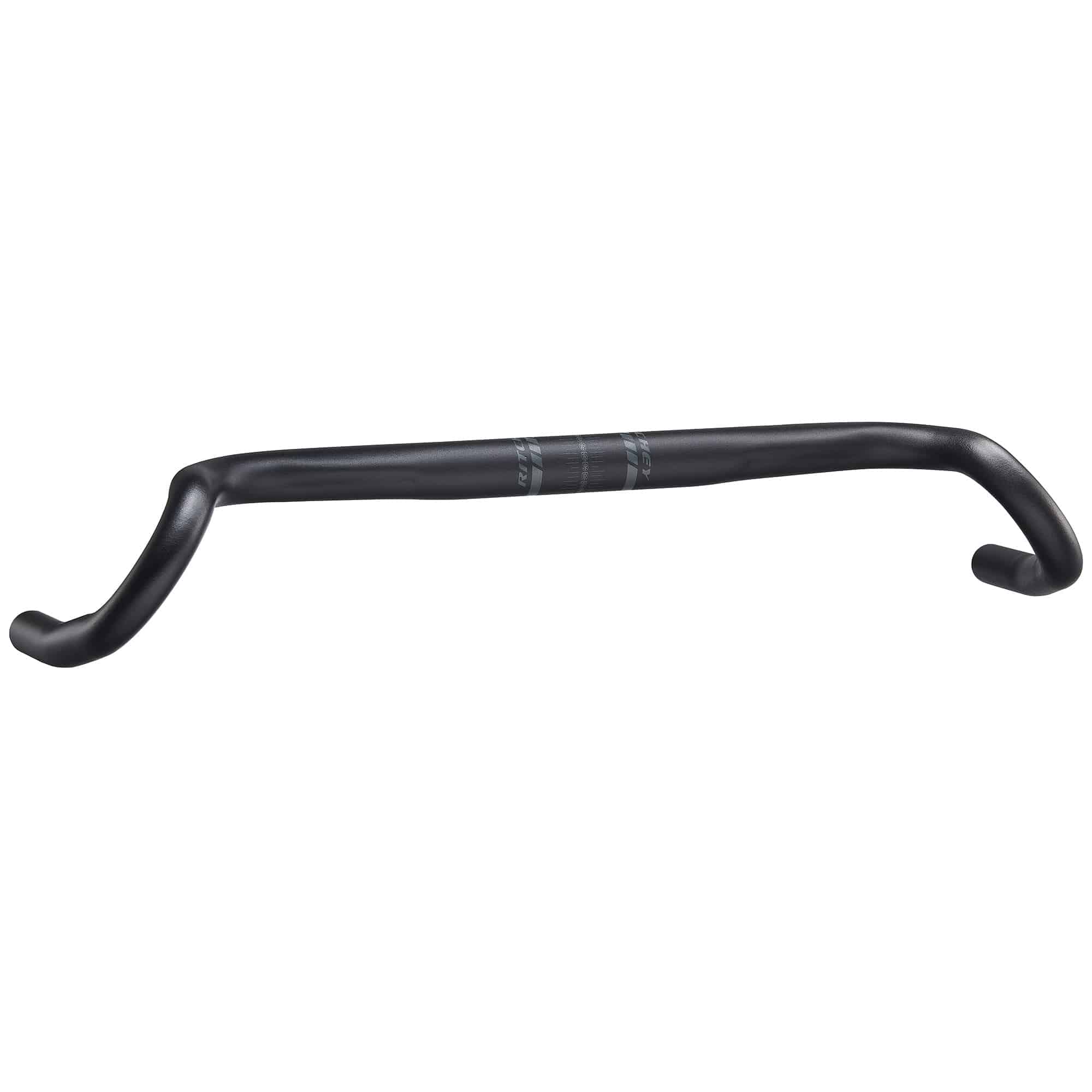 Ritchey Comp Beacon road handlebar with ergonomic wide flare, ideal for touring and bikepacking, shown from side perspective.